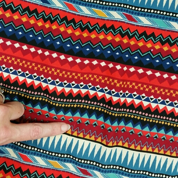 Living Doll Aztec Stripe Orange Bow Top - Picture 5 of 5