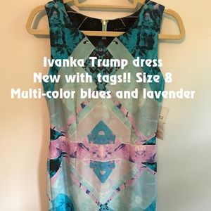 New with tags! Ivanka Trump dress in blue/lavender
