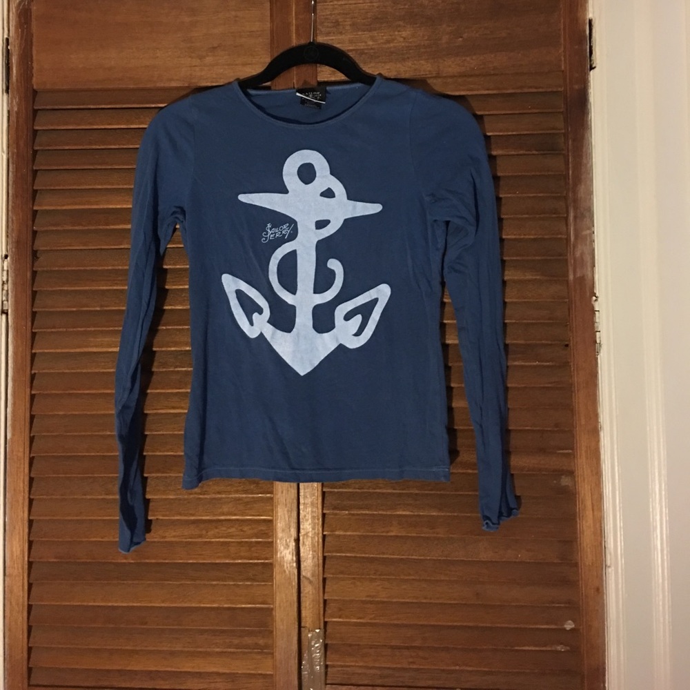 Sailor Jerry blue anchor top