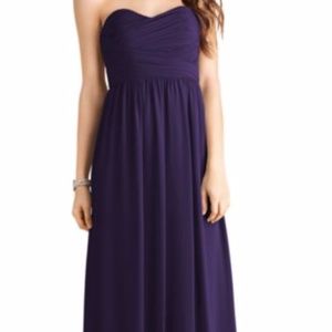 Purple Donna Morgan Bridesmaid Dress
