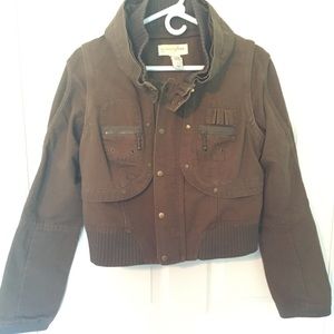 Multi way army green jacket