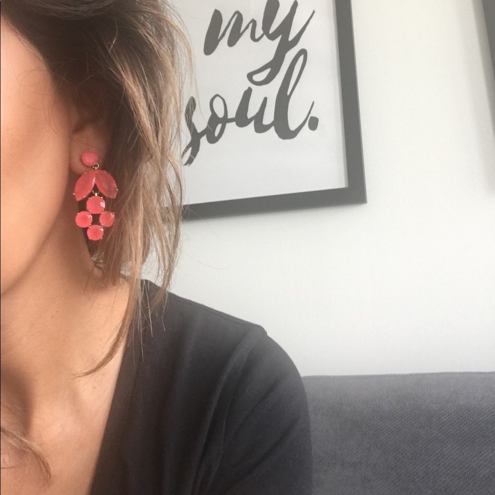 Pink earrings