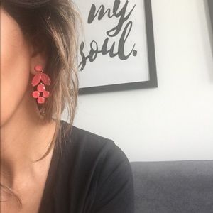 Pink earrings