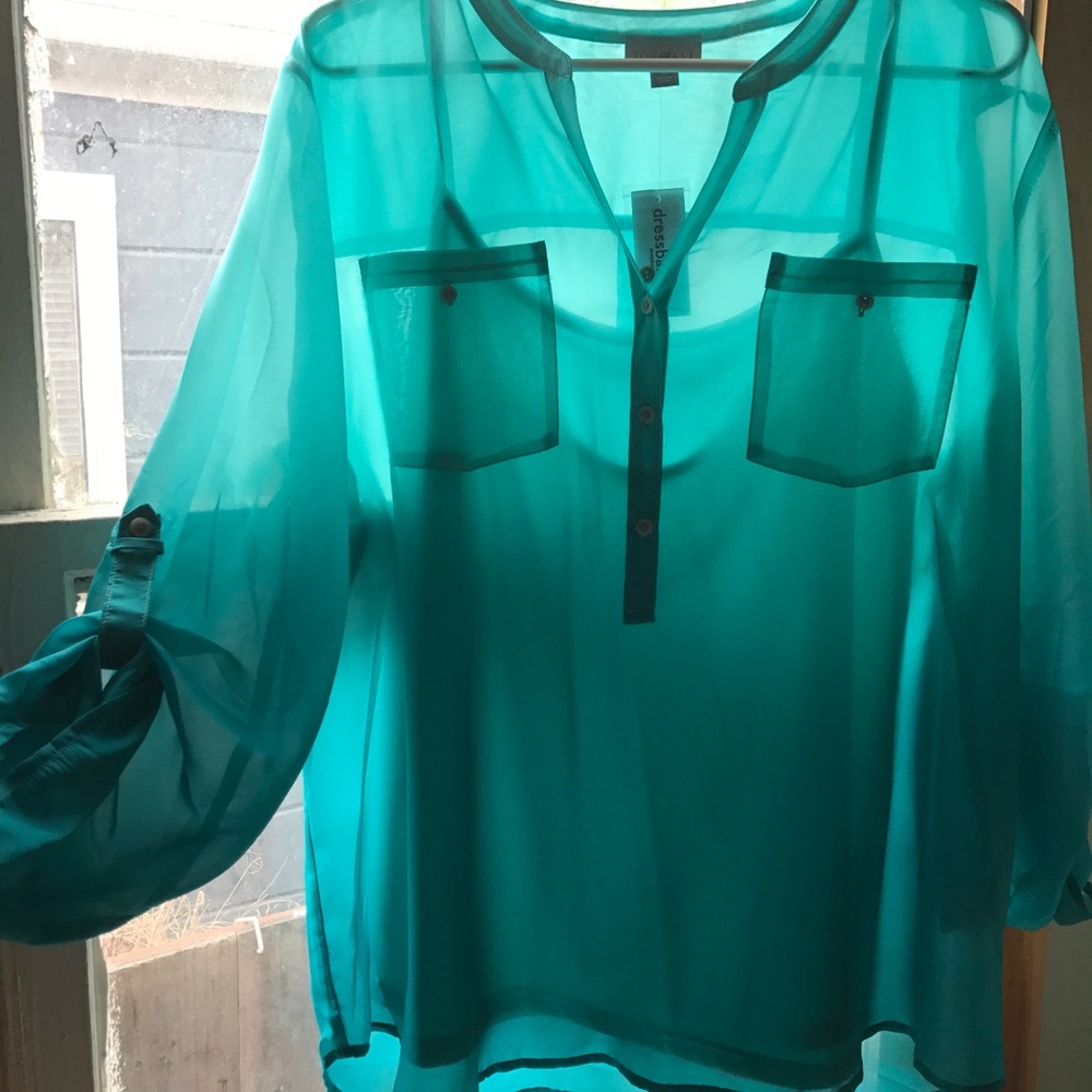 Turquoise blouse