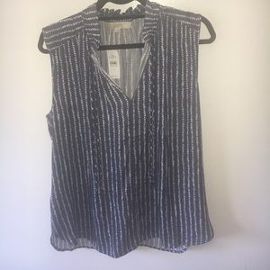 Loft nwt sleeveless blouse - size large