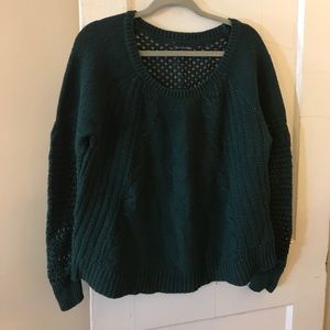 American Eagle Knit Sweater in Green