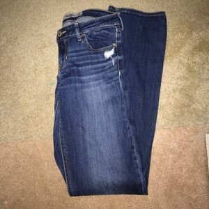 Dark blue jeans