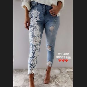 Lace Jeans