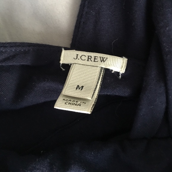 Navy JCrew Ruffle Dress - Picture 3 of 4