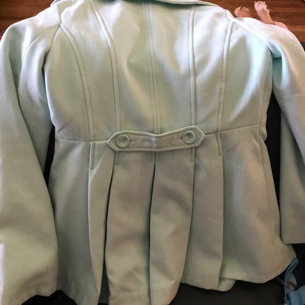 Mint color pea jacket