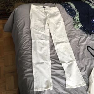 White Straight Leg Jeans
