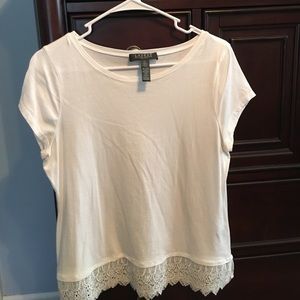Soft white scoop neck t-shirt