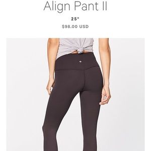 Lulu leggings size 2