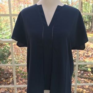 Vince silk top, midnight blue size S