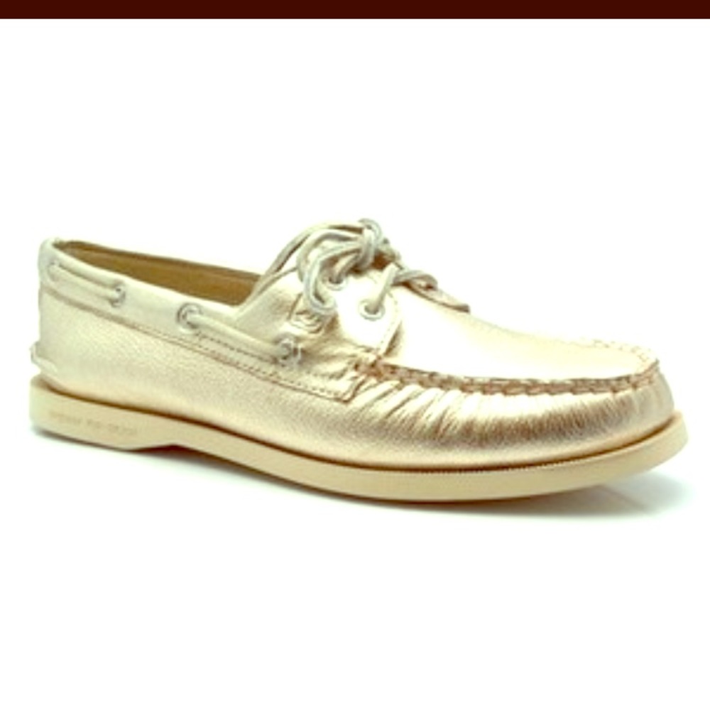 Gold Metallic Sperry Top-Sider