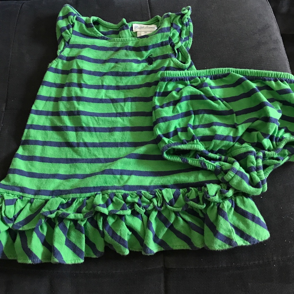 Ralph Lauren baby dress and bloomers, 6mo