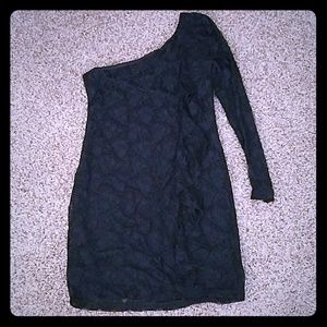 One sleeve lace dress