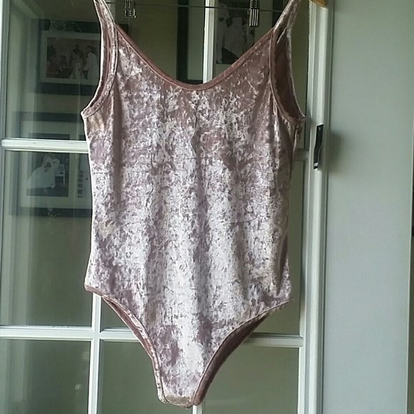 Crushed velvet bodysuit - Picture 2 of 4