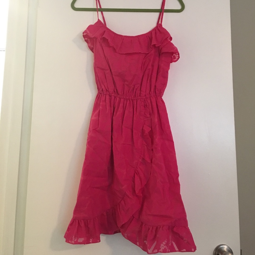 Lilly Pulitzer Nautical Pink Ruffle Dress - Medium