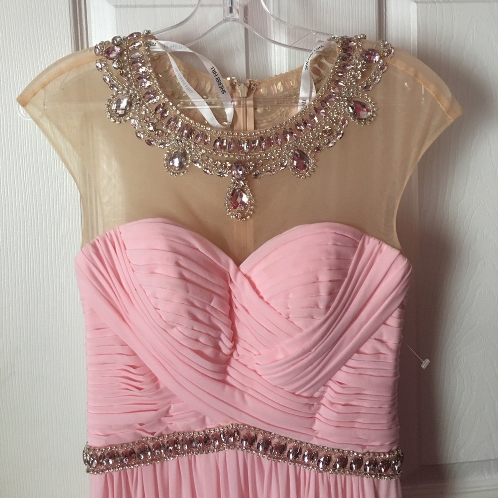 nwot size 2 light pink sherri hill prom dress