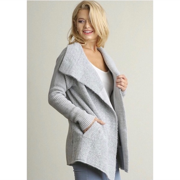 Hannah Beury Sweaters - LAST ONE!! Open Front Double Breasted Cardigan