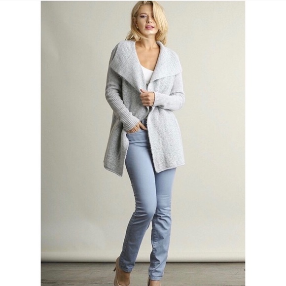 LAST ONE!! Open Front Double Breasted Cardigan - Picture 2 of 5