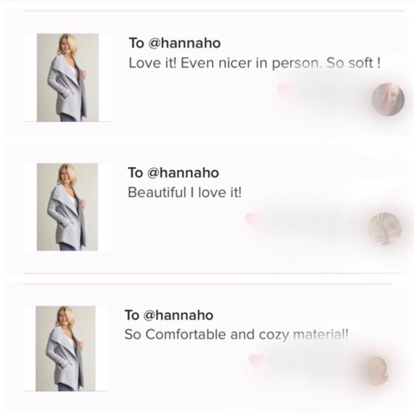 LAST ONE!! Open Front Double Breasted Cardigan - Picture 4 of 5