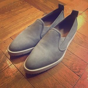 Everlane Leather Street Shoe in Grey