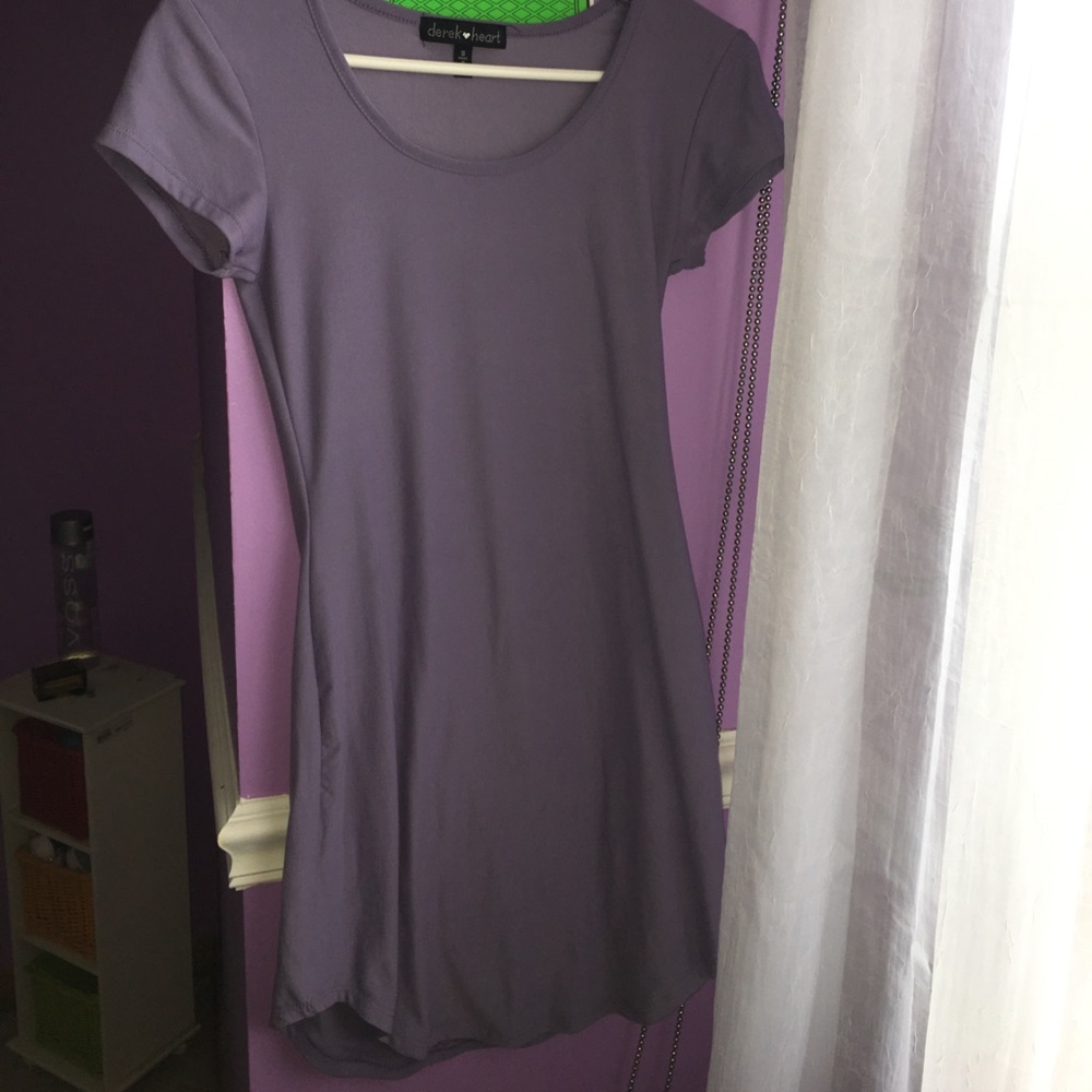 Purple T-Shirt Dress