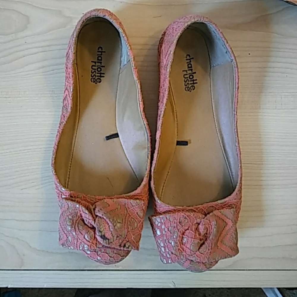 Pink Lace Slippers