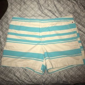 Super cute teal and cream shorts!