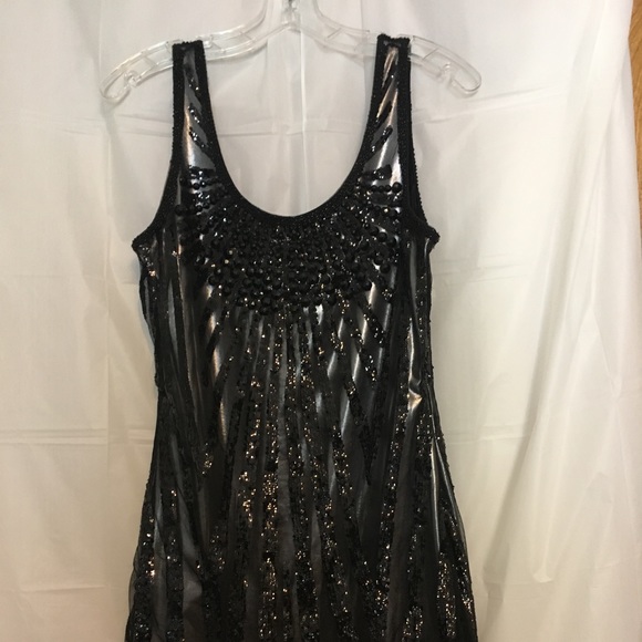 Black sequin tank dress - Picture 2 of 10