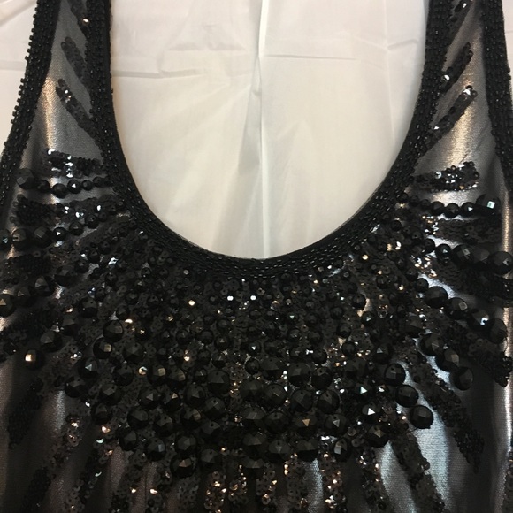 Black sequin tank dress - Picture 4 of 10
