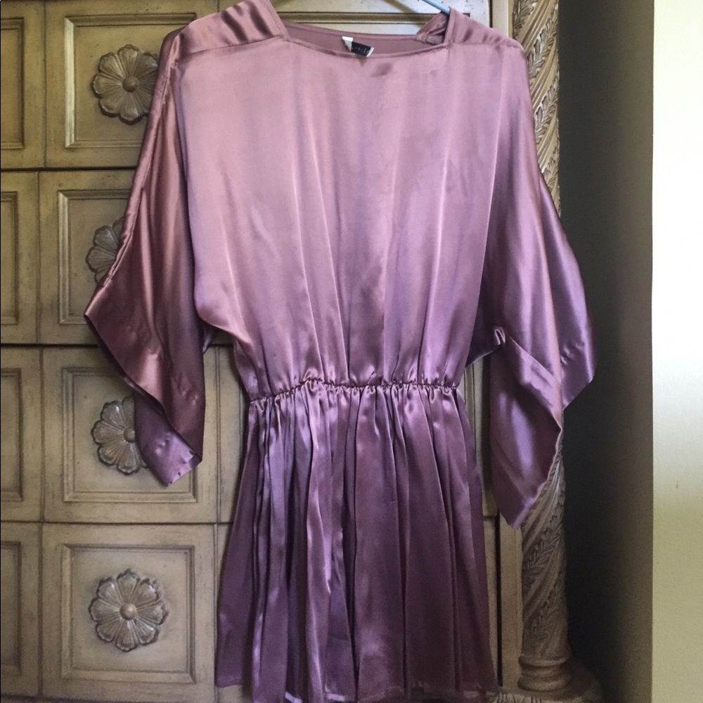 Thayer silk kimono mini dress xs