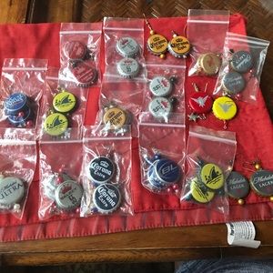 Beer cap earrings