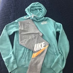 Nike Leggings and Hoodie Combo
