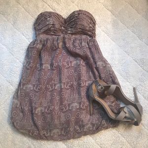 Guess strapless mini dress