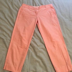 J. Crew Factory Red Oxford Skimmer Pant