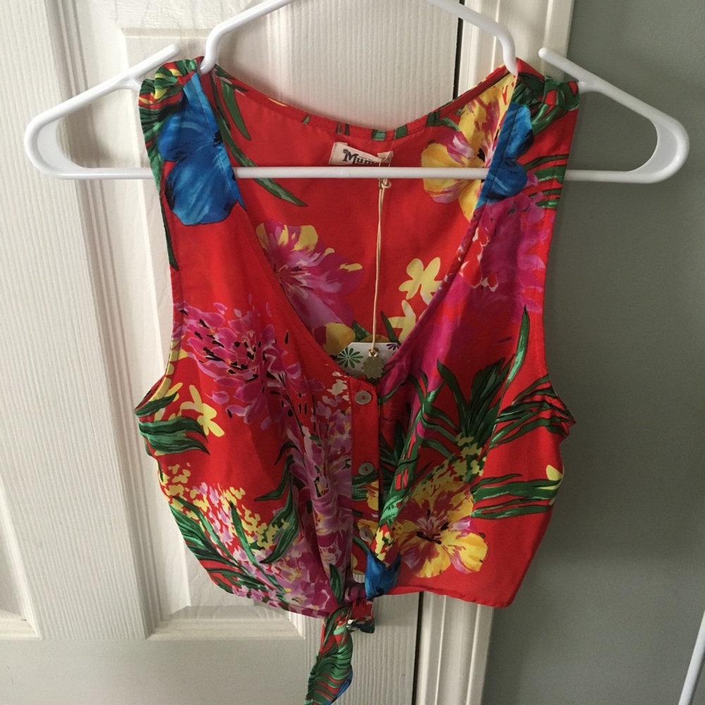 Mumu Hawaii tie up top