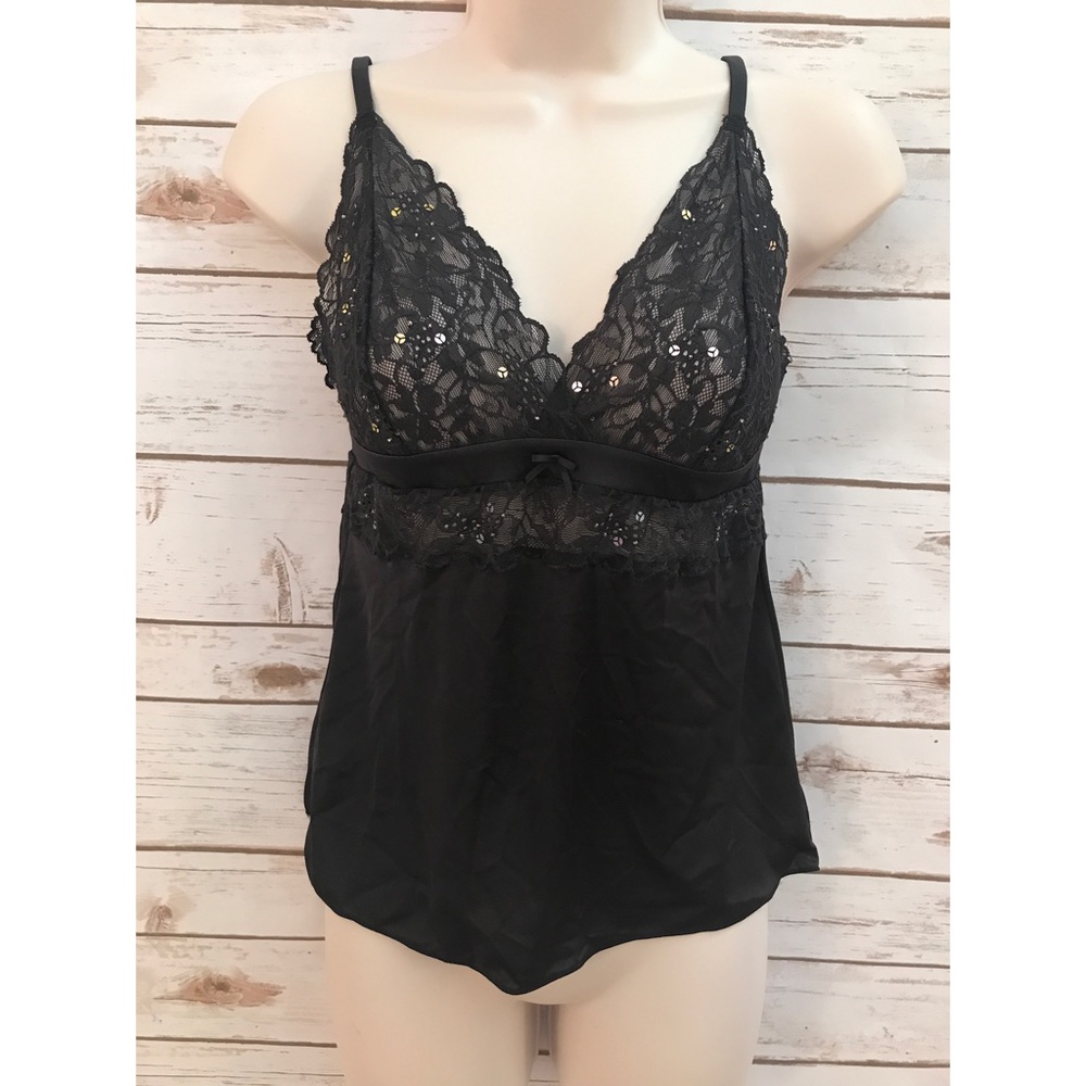 NWT Victoria's Secret Angels Lingerie Black Top