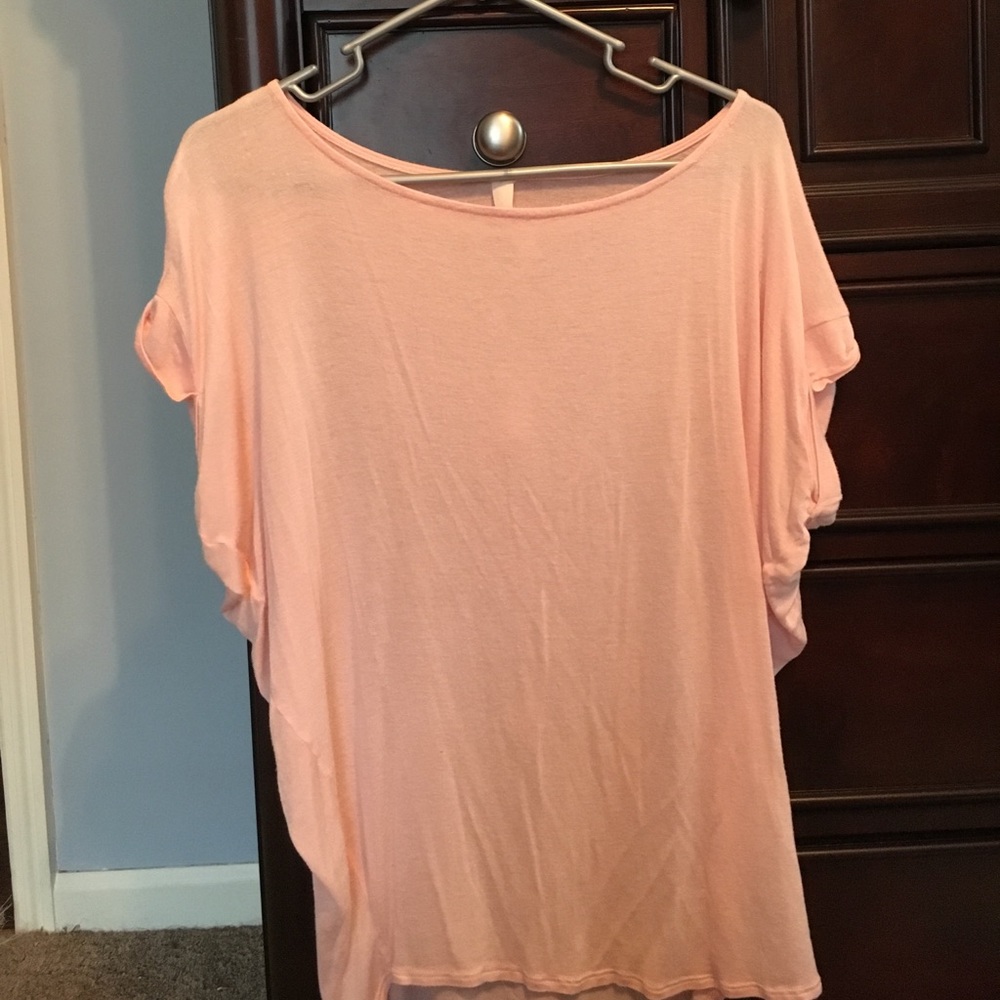 Pink scoop neck tunic