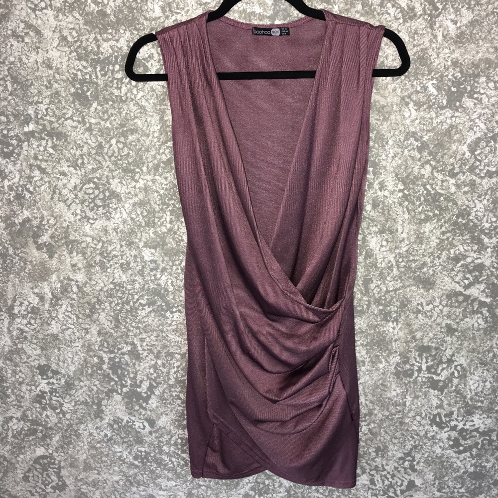 Purple Shimmer Party Dress