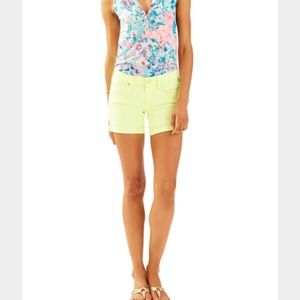 NWT Lilly Pulitzer Yellow SHORTS