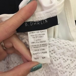 B Darlin Dresses - White Multi-Layer Dress B Darlin Dresses - White Multi-Layer Dress