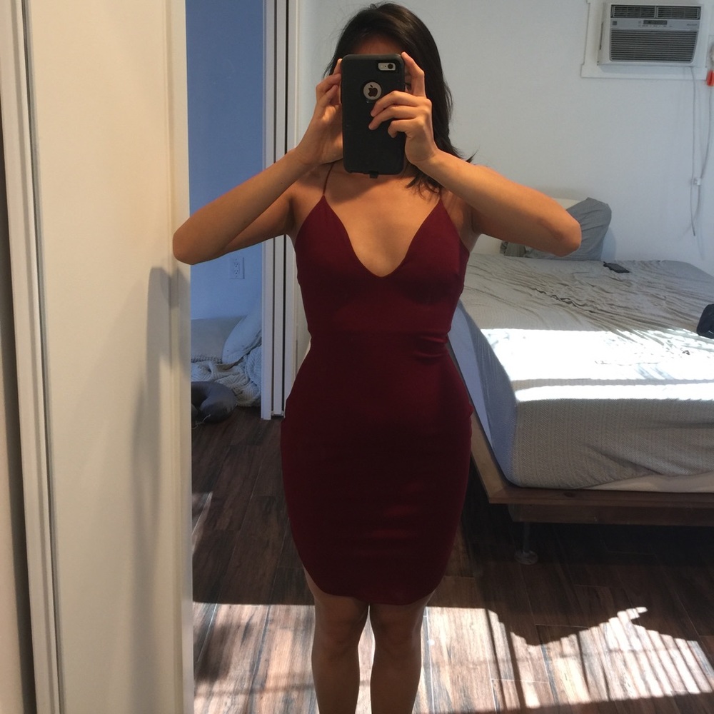 Boohoo strappy midi dress