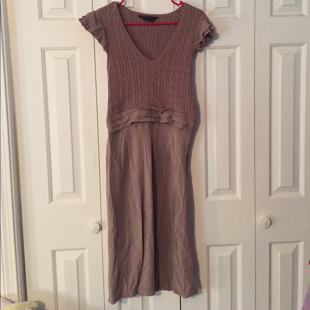 BCBG Maxazria Tan dress