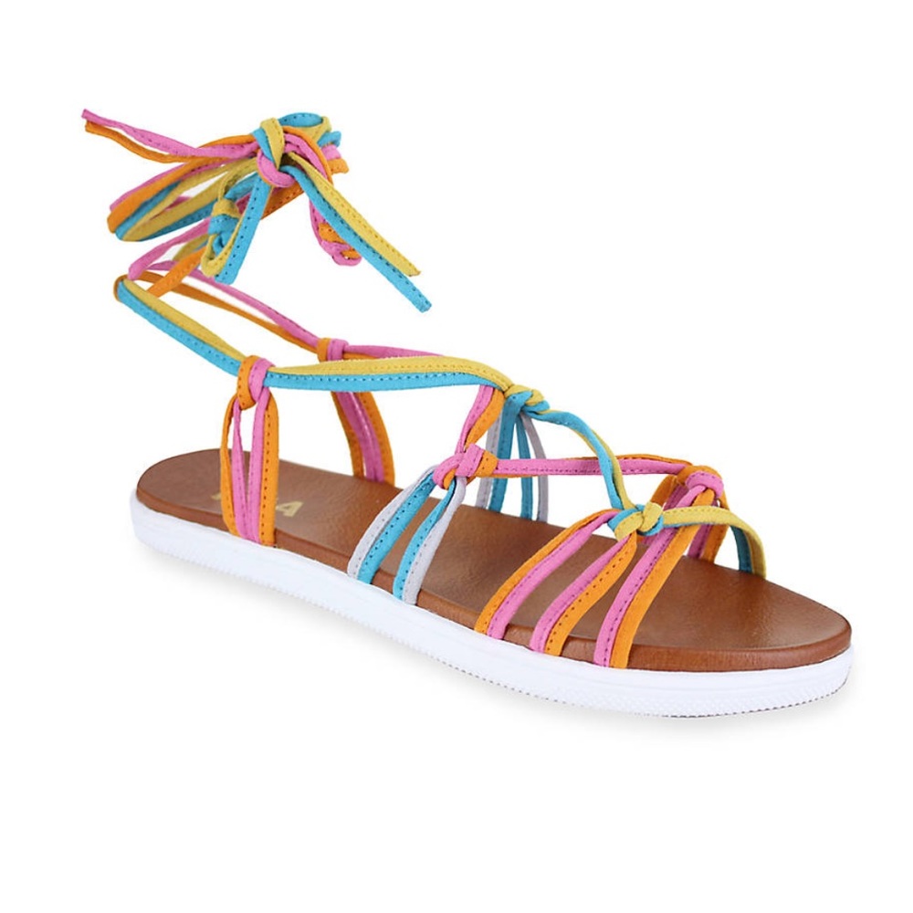 MIA Florentina Ankle Tie Flat Sandal