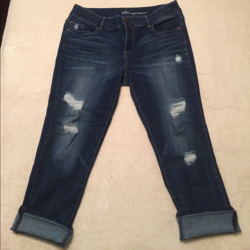 Destructed Boyfriend Capris