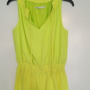 NWT Susana Monaco Neon Yellow Top!