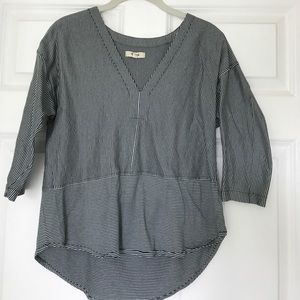 Madewell Stripped 3/4-Sleeve Tee